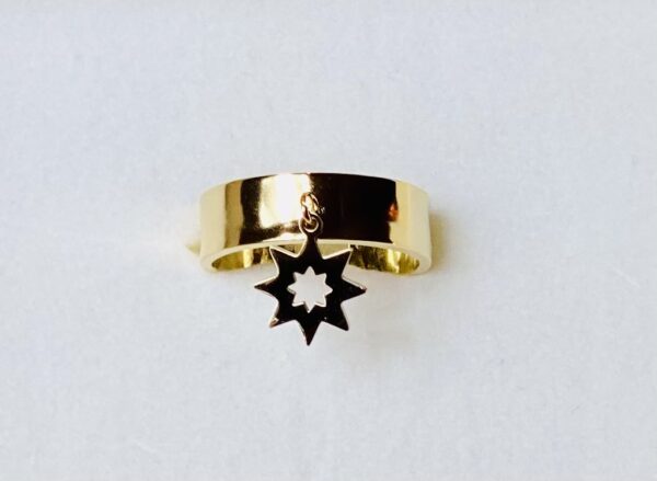 Star - Bague en acier inoxydable