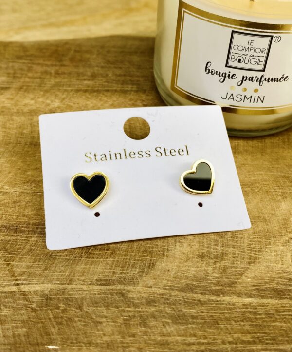 Little Heart - Boucles d'oreilles en acier inoxydable